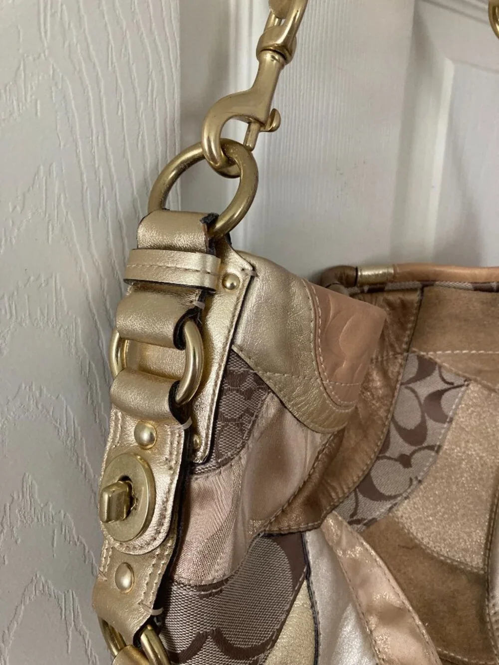 Vintage Coach Carly Shoulder Bag Purse F14005